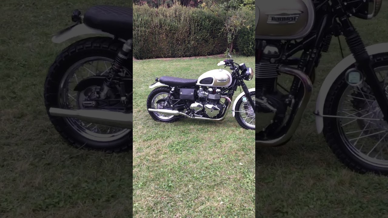 Triumph Bonneville t100 low Dunstall mufflers