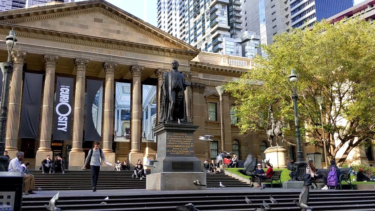 Swanston Street Melbourne CBD　メルボルンのメインストリート散歩