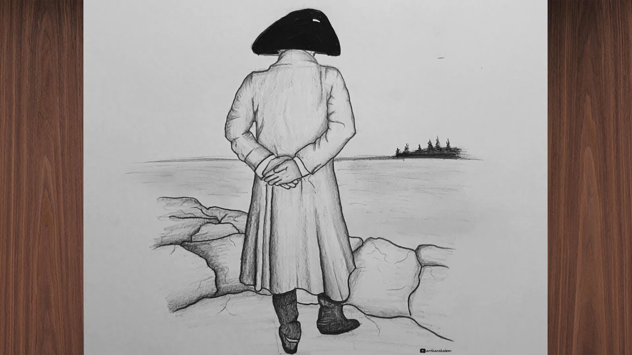 Napoléon Bonaparte Drawing | Art pencil Drawing