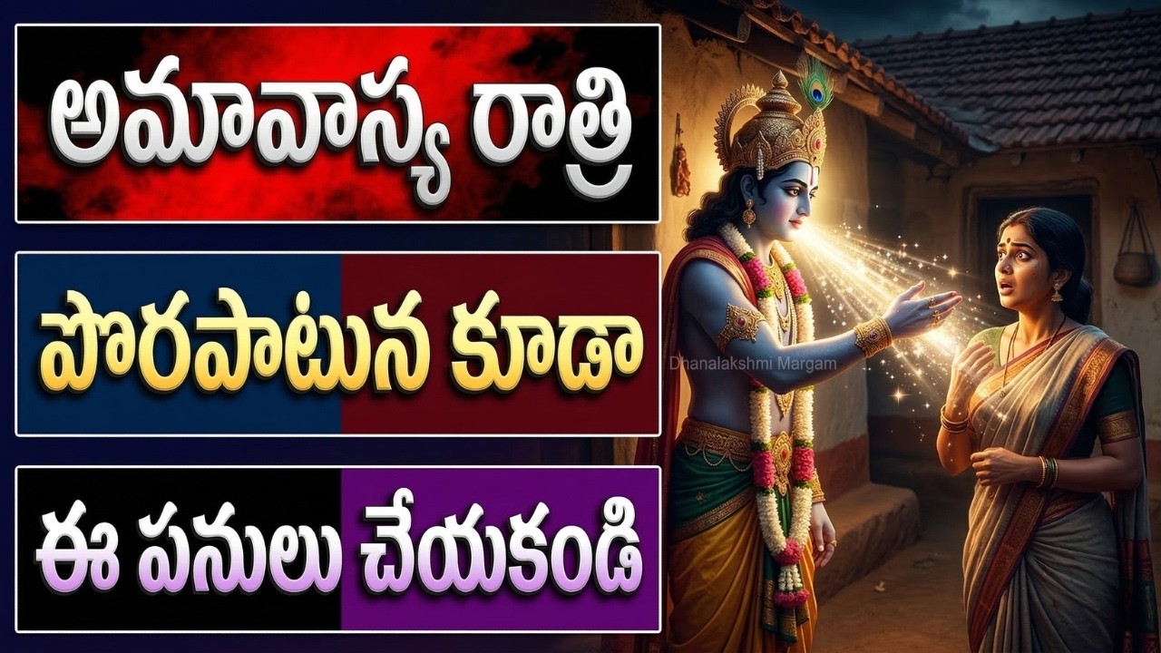 అమావాస్య రాత్రి ఈ 3 తప్పులు చేస్తే దరిద్రం పట్టుకుంటుంది || Mistakes to Avoid on Amavasya