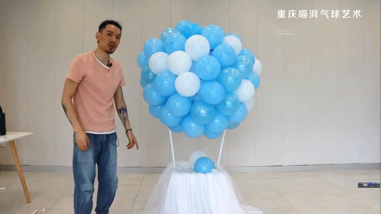 How to make hot air balloon decorations for birthday party?