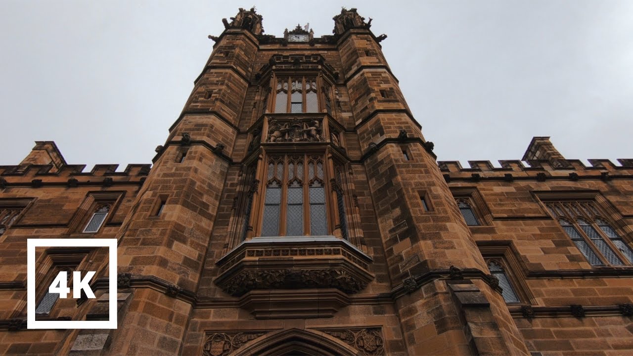⁴ᴷ Sydney Walk: University of Sydney - Walking Around the Quadrangle | Australia Walking Tour 4K