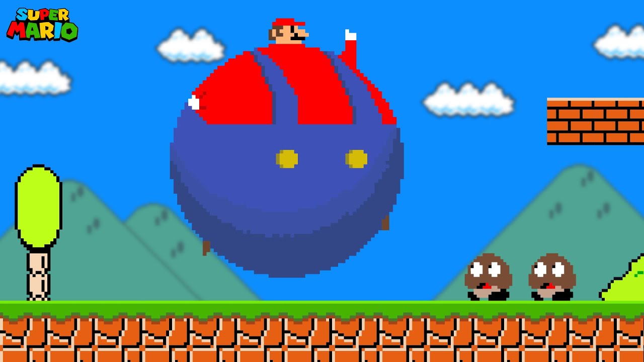 Every Time Mario Jumps, He Gets FATTER and BIGGER!