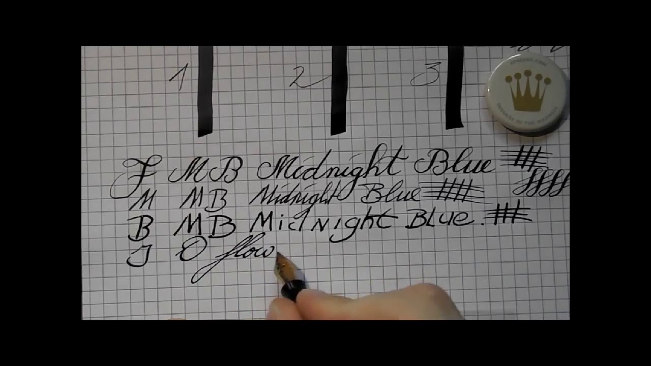 Inkcyclopedia Montblanc Midnight Blue