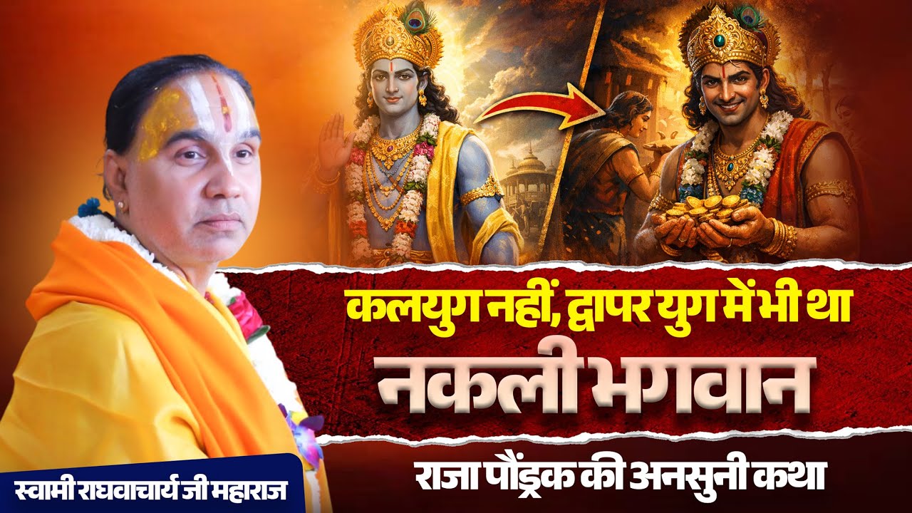 कलयुग नहीं, द्वापर युग में भी था नकली भगवान – राजा पौंड्रक की कथा! By Swami Raghavcharya Ji Maharaj
