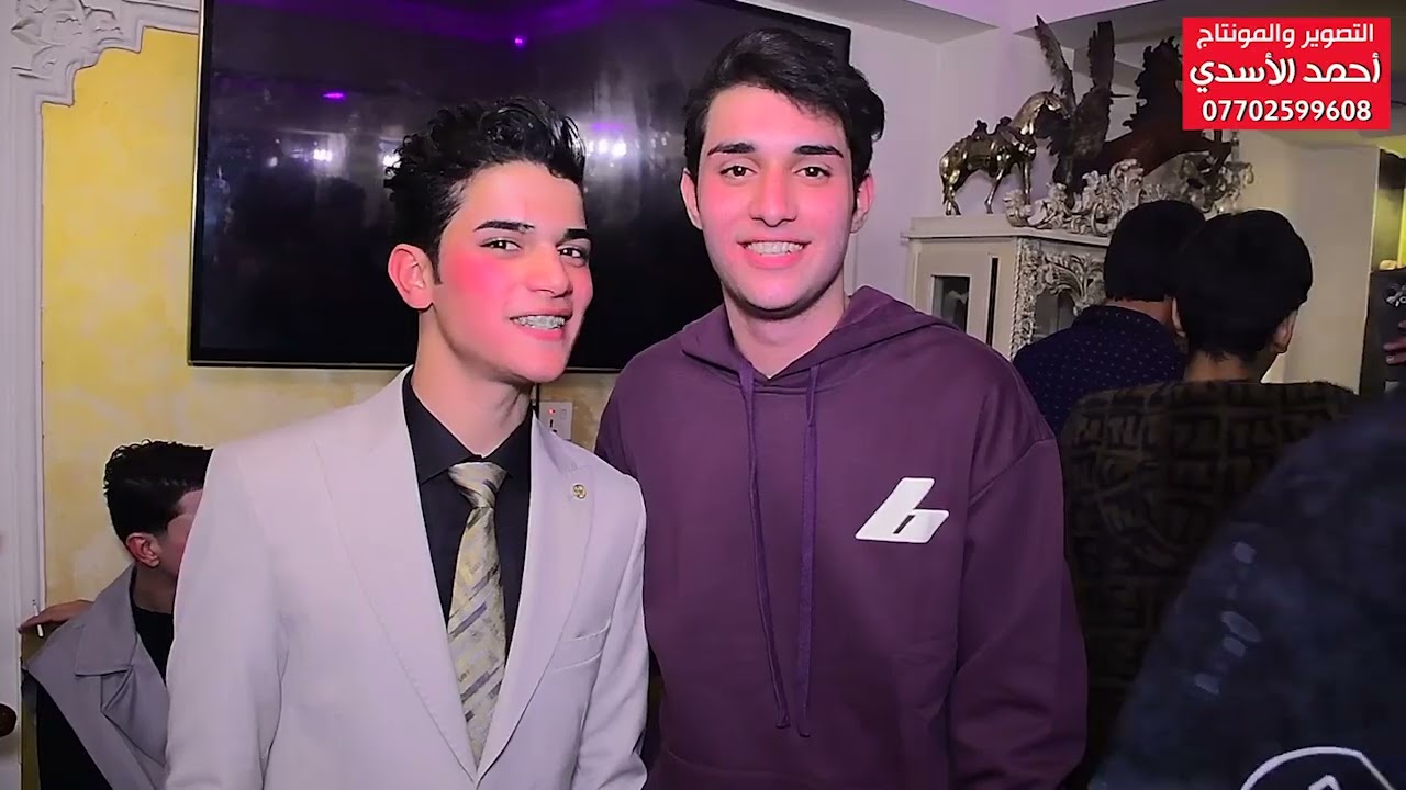 عيد ميلاد حسين احمد بحضور عدد من الفنانين الف مبروك