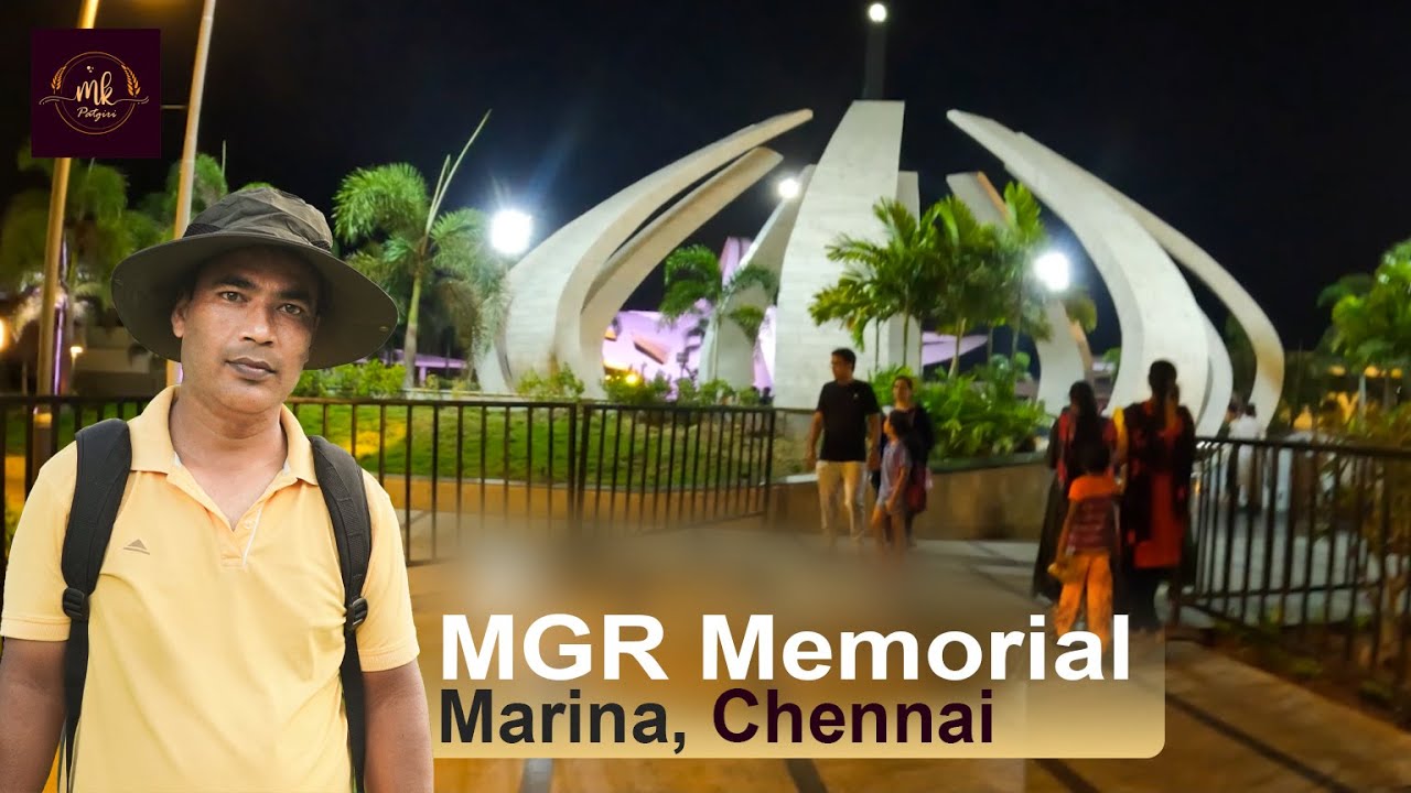 Exploring the Majestic MGR Memorial, Marina Beach, Chennai