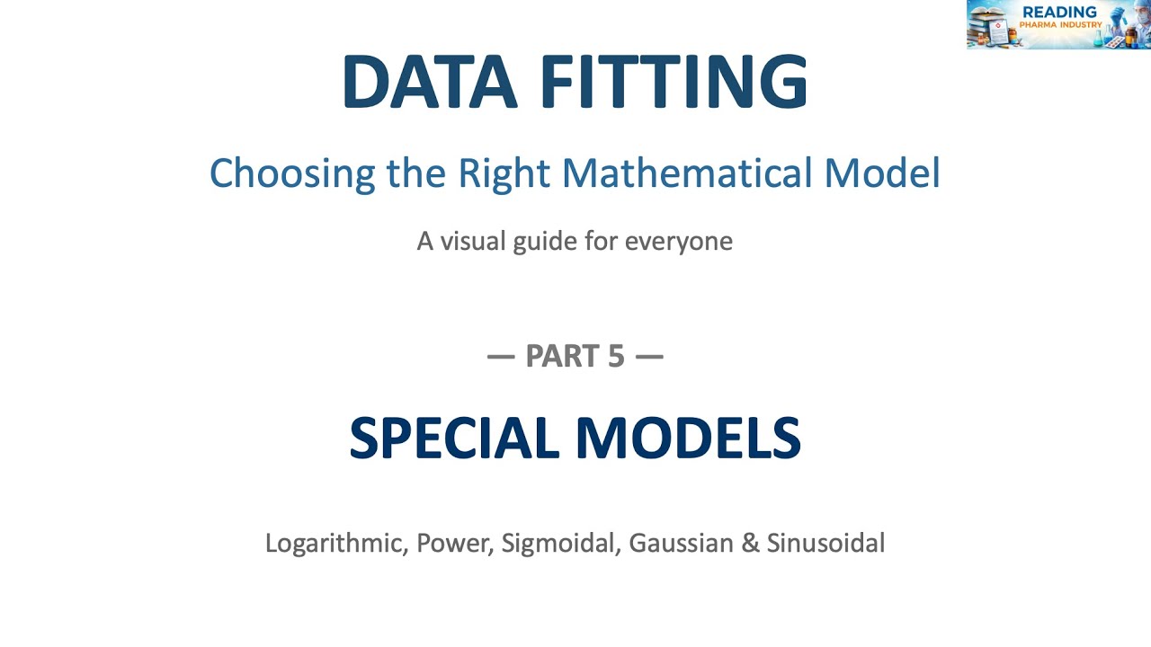 Data fitting explained (part 5) | Logarithmic, power, sigmoidal, Gaussian and sinusoidal models