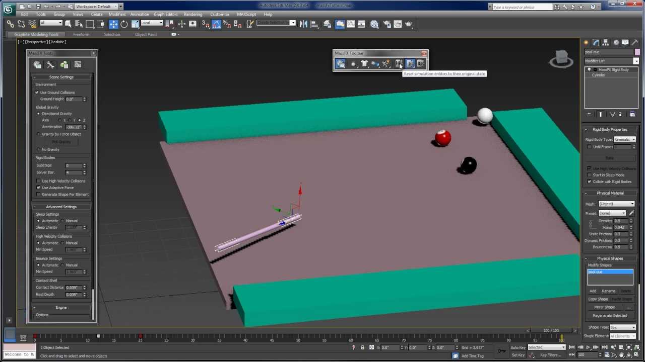 Introduction to MassFX in 3ds max - Tutorial