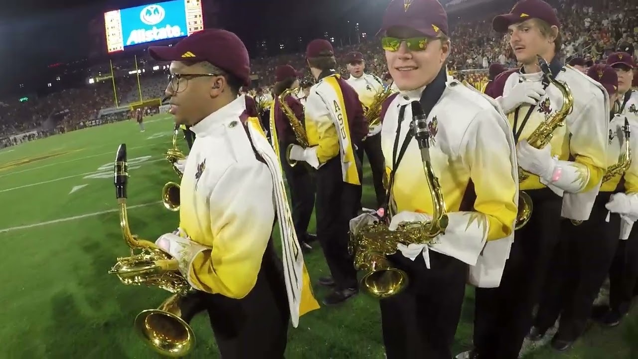 sun devil marching band - elton john halftime - 9/23/23 (bari sax cam!!)