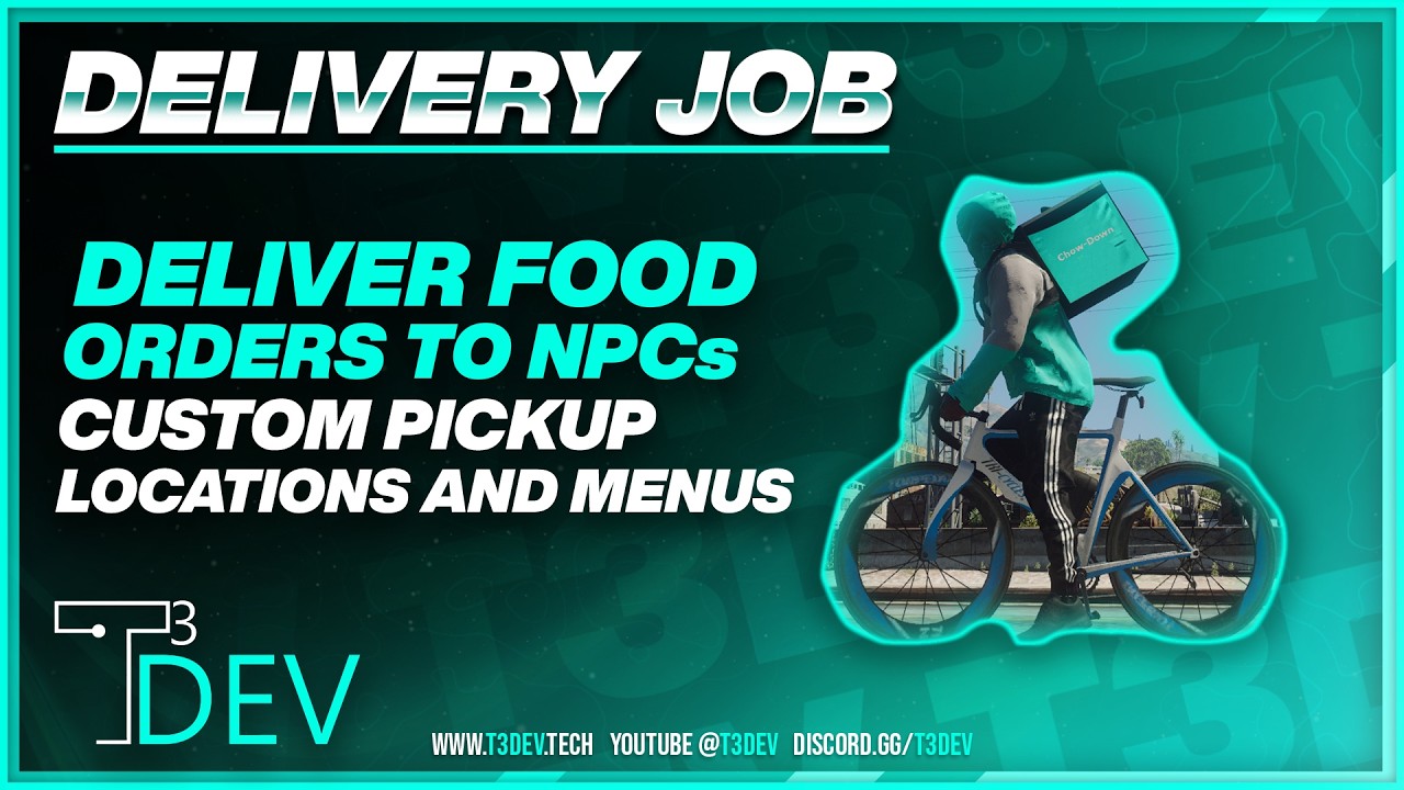 t3_delivery Script Showcase (FiveM)