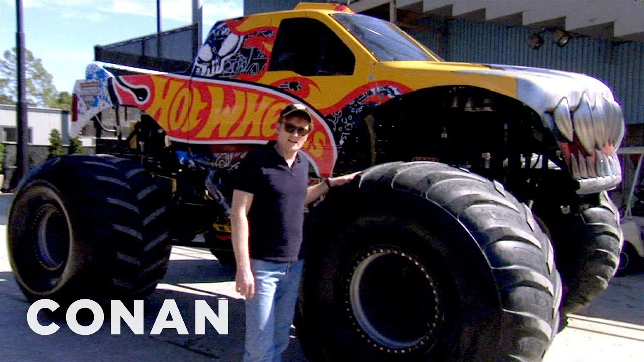 Conan Drives Monster Trucks | CONAN on TBS