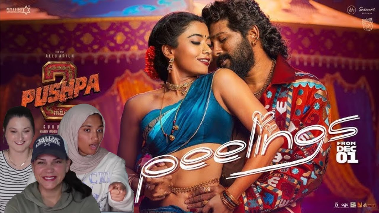 Americans' react toPEELINGS ( Lyrical Video) | Pushpa 2 The Rule | Allu Arjun | Rashmika M |