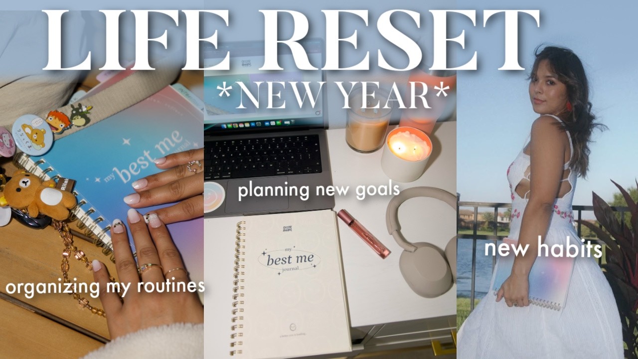 NEW YEAR RESET | planning new goals, new habits, organizing my routines & life!