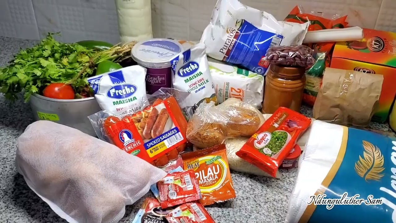 Shopping Haul on a broke month || Essentials only || Grocery shopping haul Kenya 2024