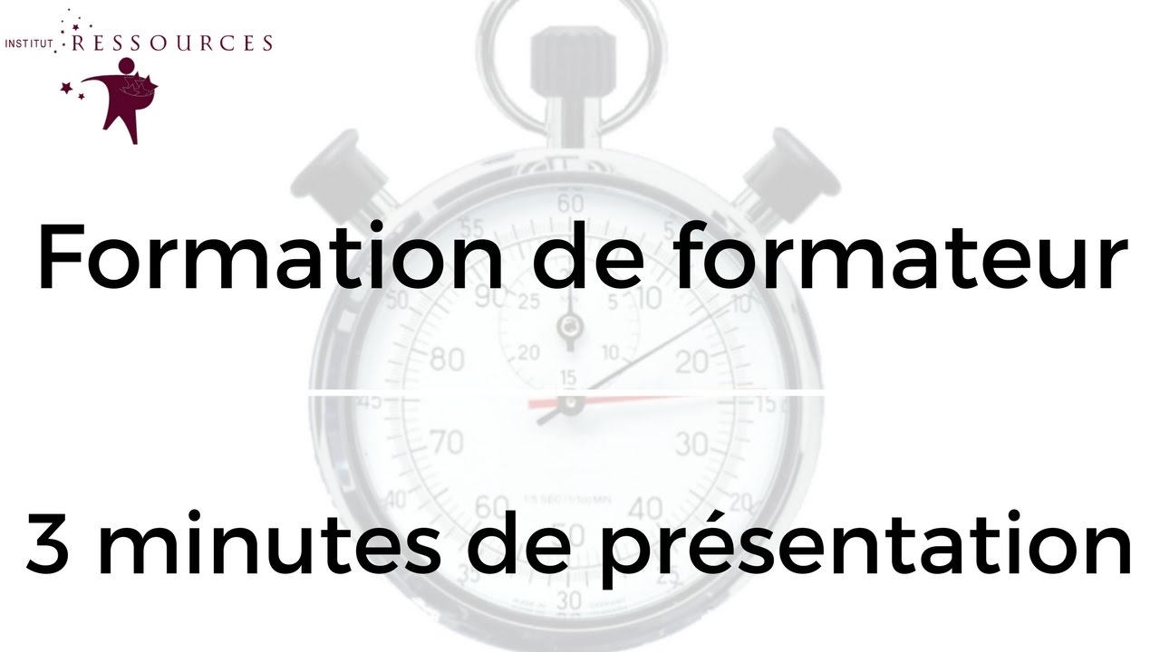 Formation de Formateur: une pr&eacute;sentation en 3 minutes, Jeanick Pignol