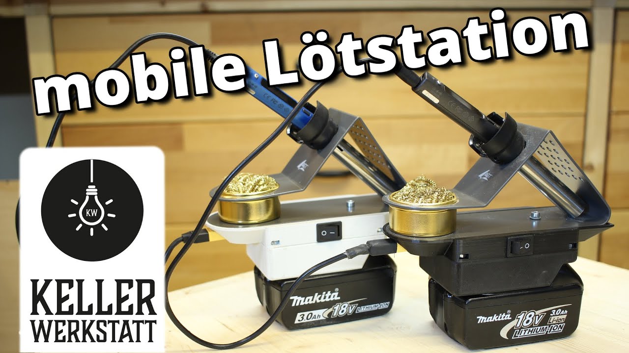 mobile Lötstation | Löten mit Akkus von Makita | Kellerwerkstatt