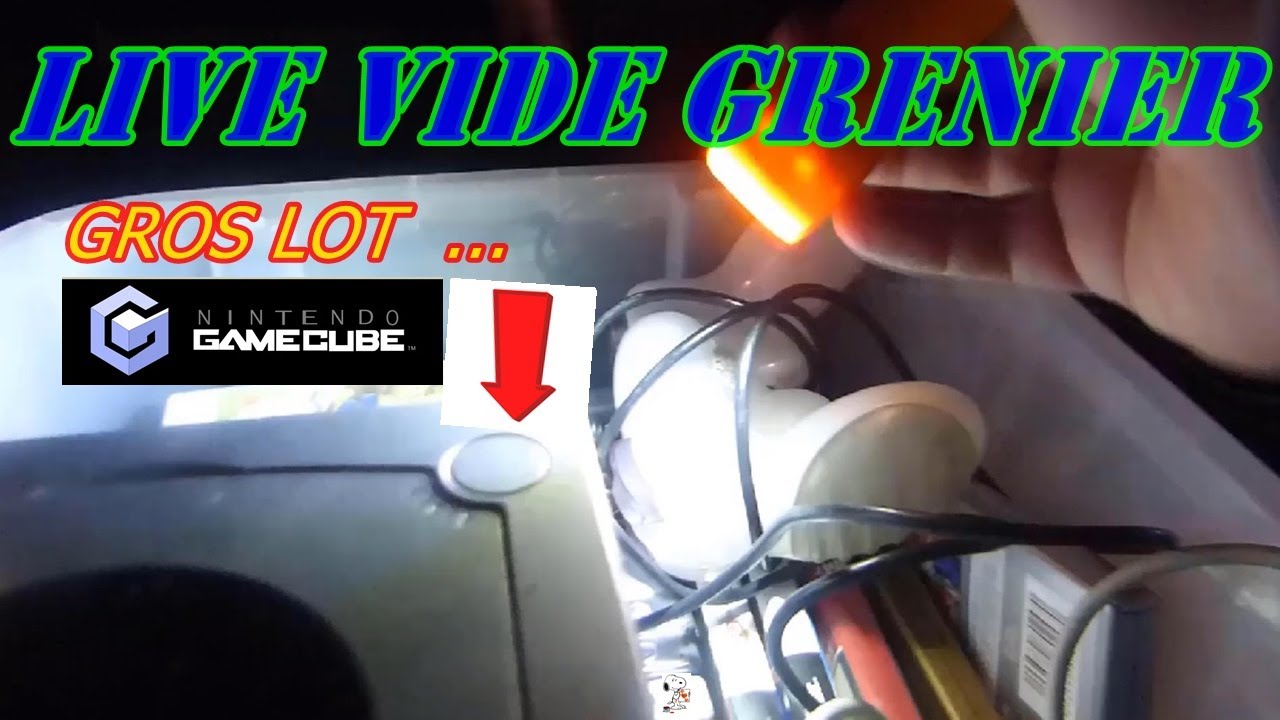 👍 VIDE GRENIER LIVE :  GROS LOT GAMECUBE AU TOP !