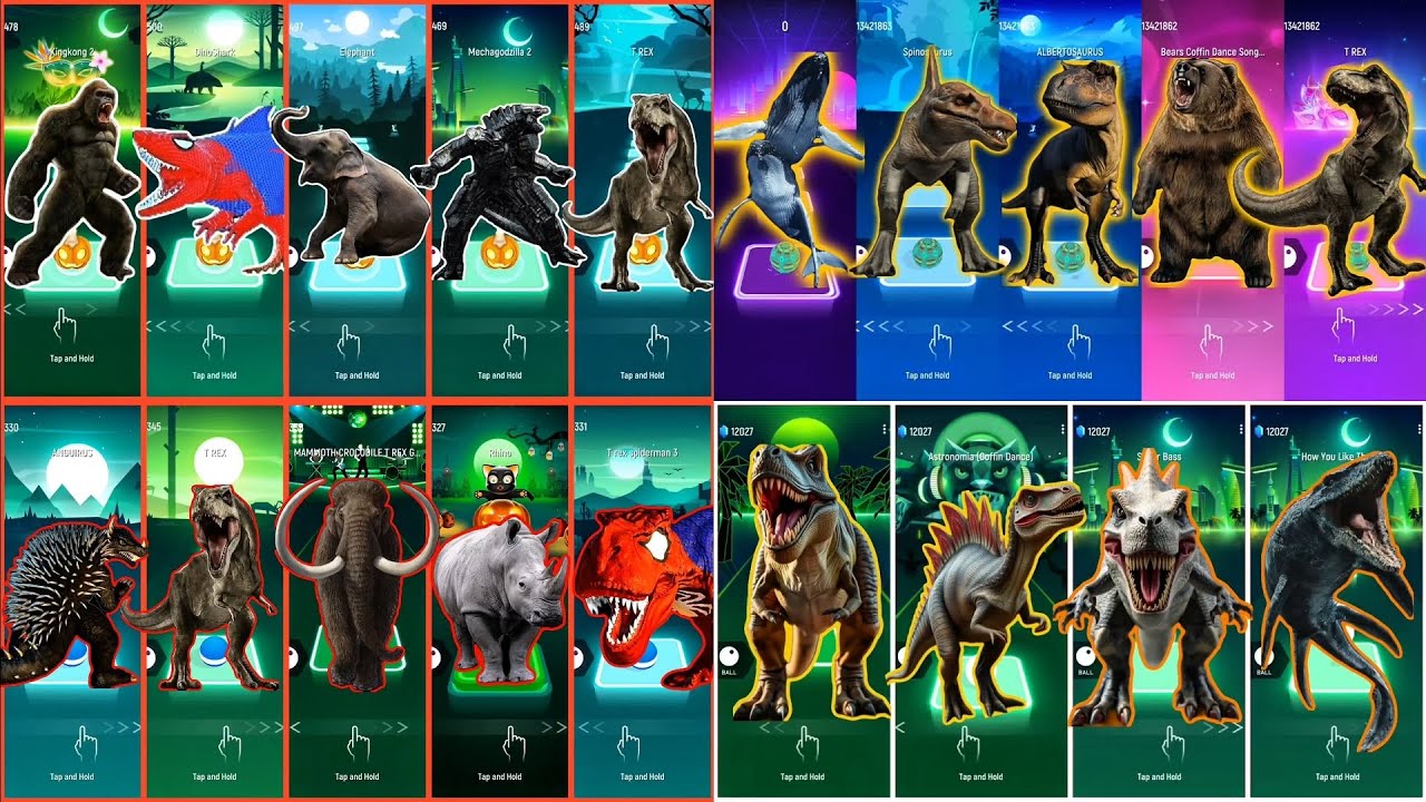 Rhino vs Elephant vs Mechagodzilla vs T-Rex vs Mosasaurus