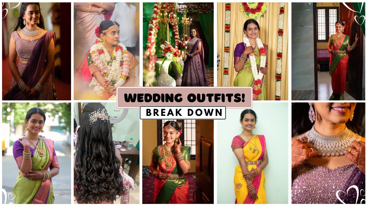 WEDDING OUTFITS BREAKDOWN❤️WHERE I GOT MY SAREE,JEWELLERY😊WEDDING PREPARATIONS.HOW I CHOSE MYOUTFITS