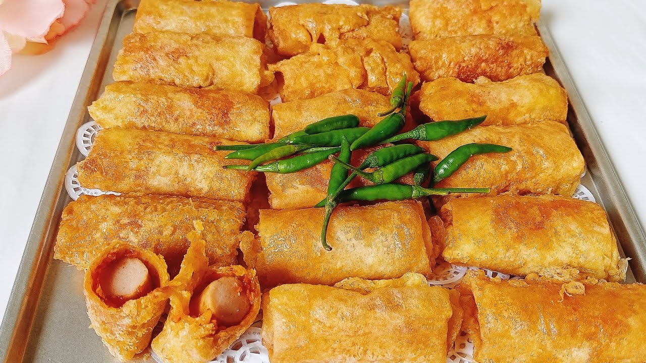 OLAHAN DARI KULIT LUMPIA DAN SOSIS || ENAK DAN MUDAH BANGET 