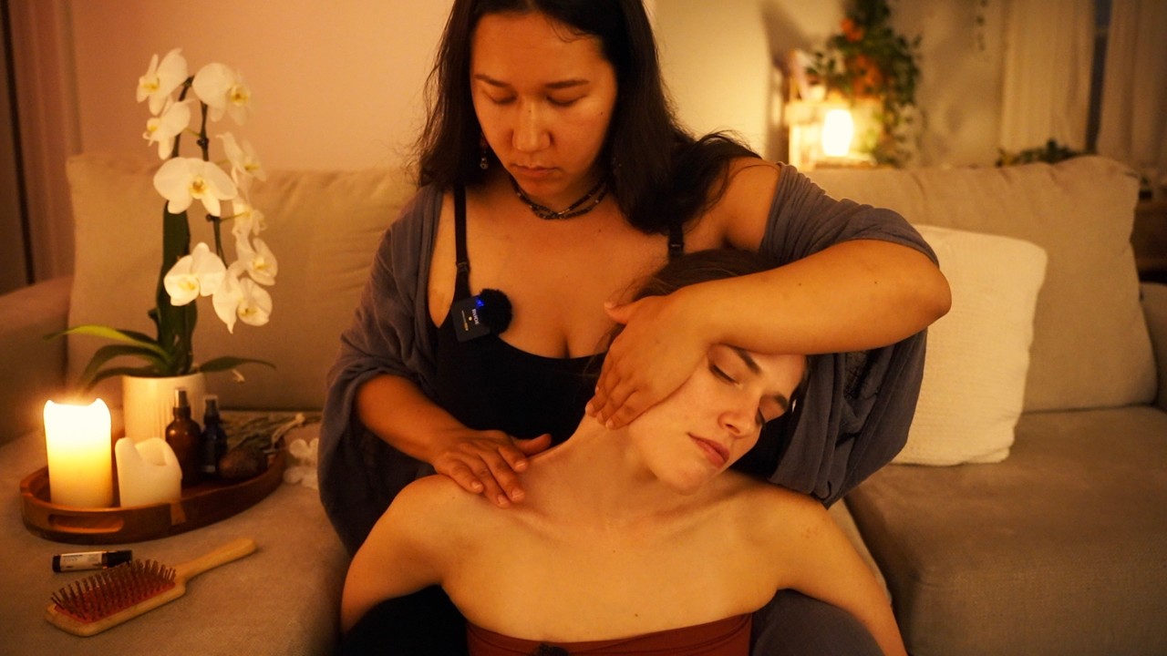 Fall Asleep Fast...Intensely Healing Neck & Shoulder Massage with @xokatieASMR (Real Person ASMR)