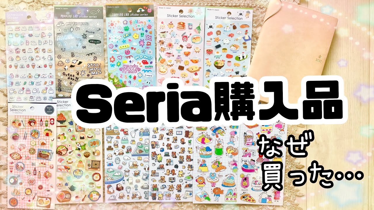 【100均購入品】Seriaでシール大量買い✨手帳や日記に便利【つらい思い出とともに】