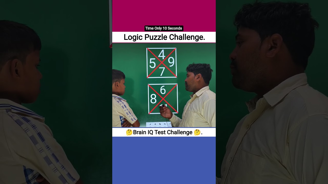 Brain IQ Test 🤩 Challenge! #school #viral #logicpuzzle #mathpuzzle