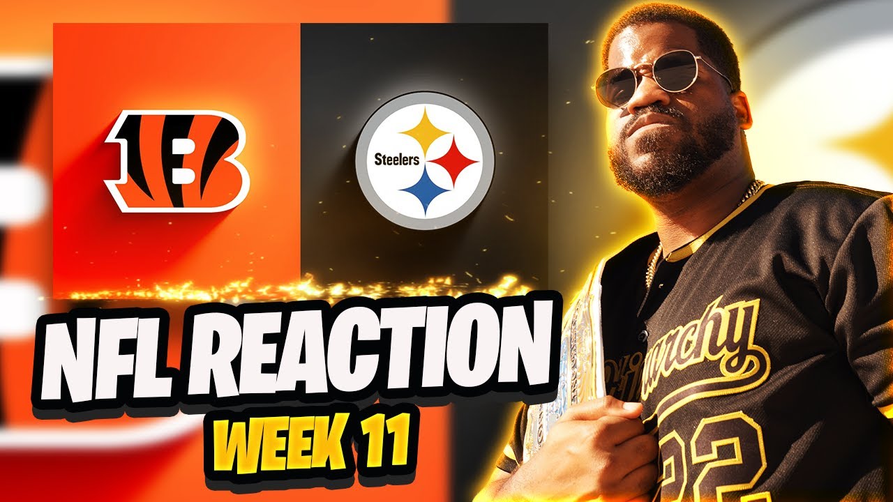 СТАЛЬНОЙ ЗАНАВЕС | Лучшие моменты матча «Цинциннати Бенгалс» — «Питтсбург Стилерз» | РЕАКЦИЯ на 1...