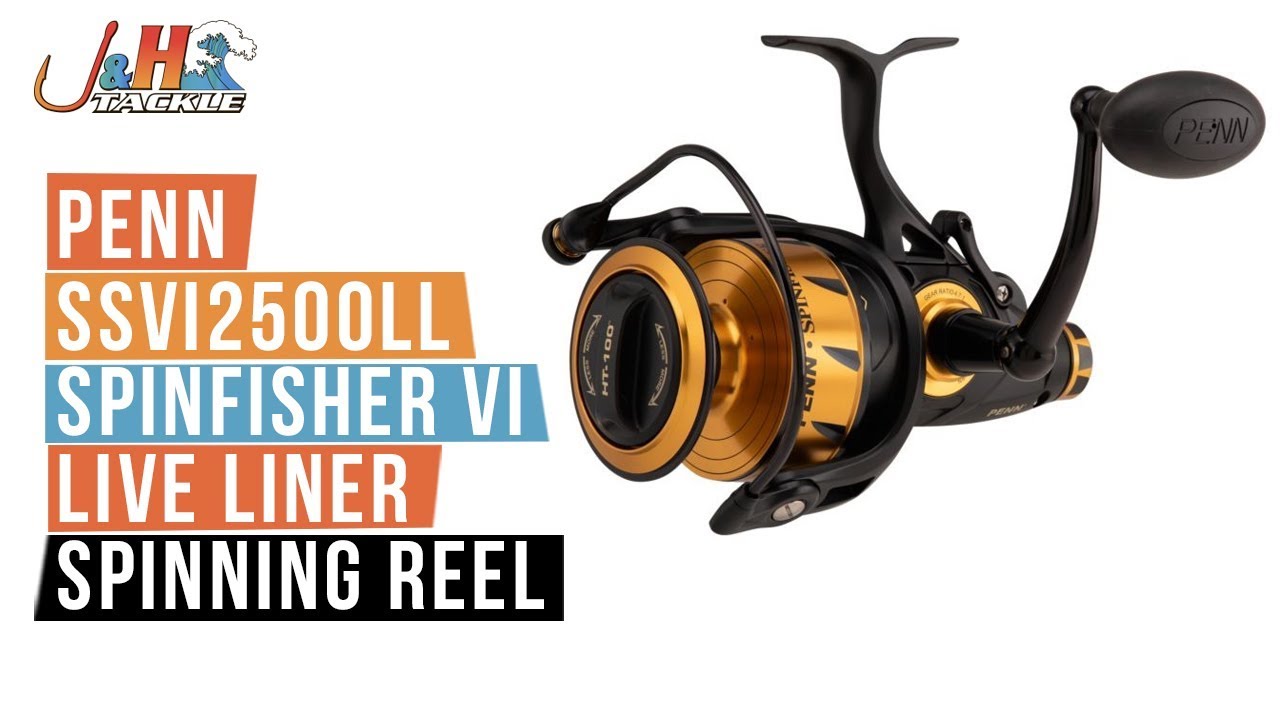Penn SSVI2500LL Spinfisher VI Live Liner Spinning Reel | J&H Tackle