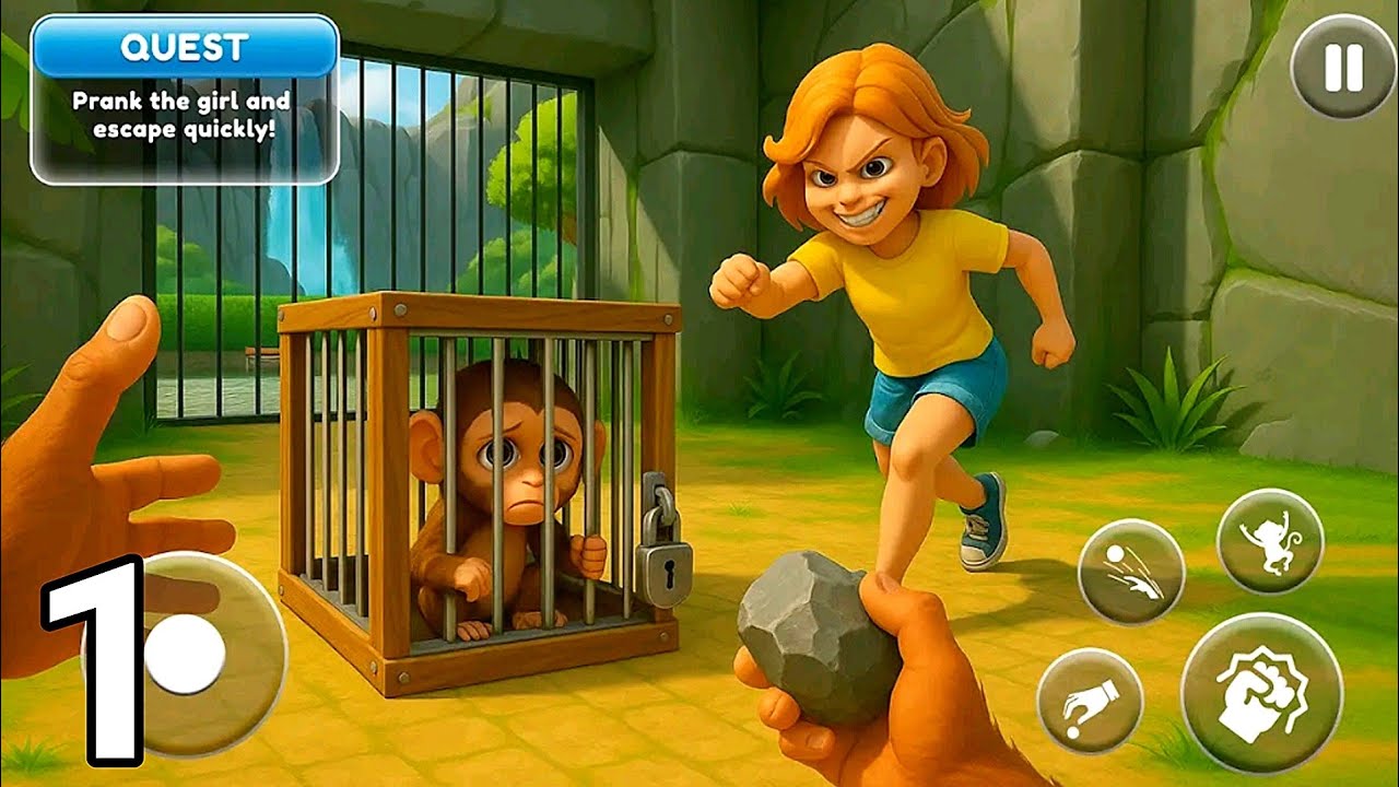 I Am Naughty Monkey Zoo Prank Android Gameplay Walkthrough #1