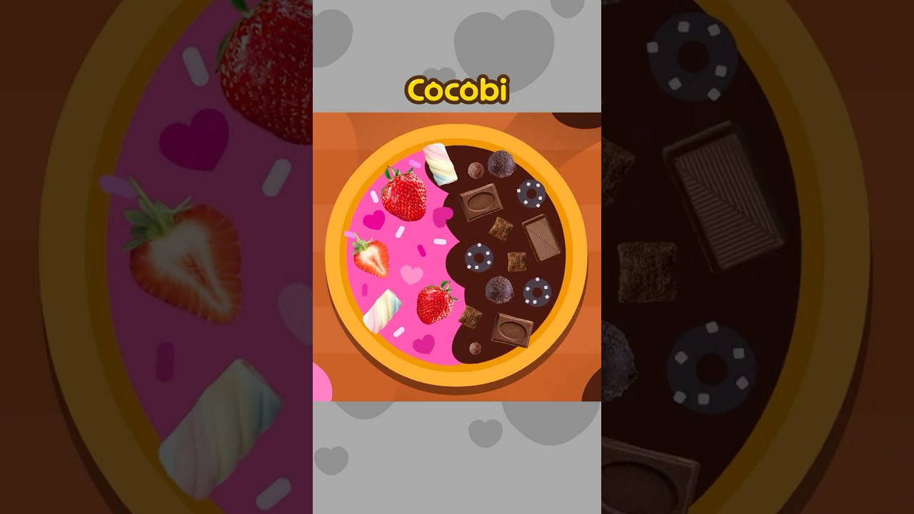 💗Pink vs Hitam🖤 Pizza Mana Enak? | Lagu Untuk Anak-anak #Shorts #Cocobi