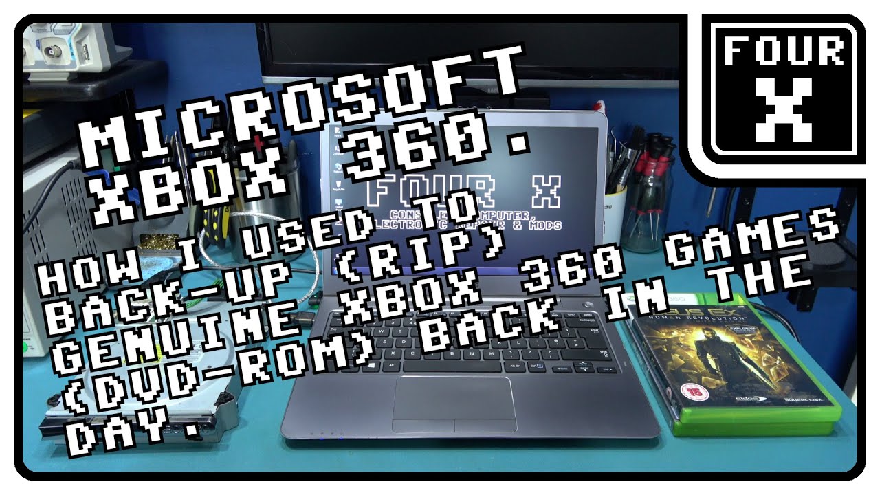 Microsoft Xbox 360 - How I used to Back-Up (Rip) Genuine Xbox 360 Games (DVD-ROM) Back in the Day