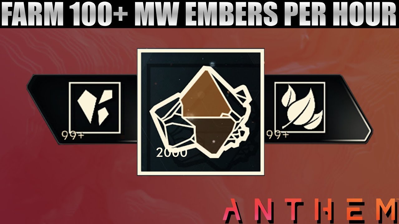 Anthem How to Farm 100+ Masterwork Embers per Hour | 4000+ Craft Materials per Hour!