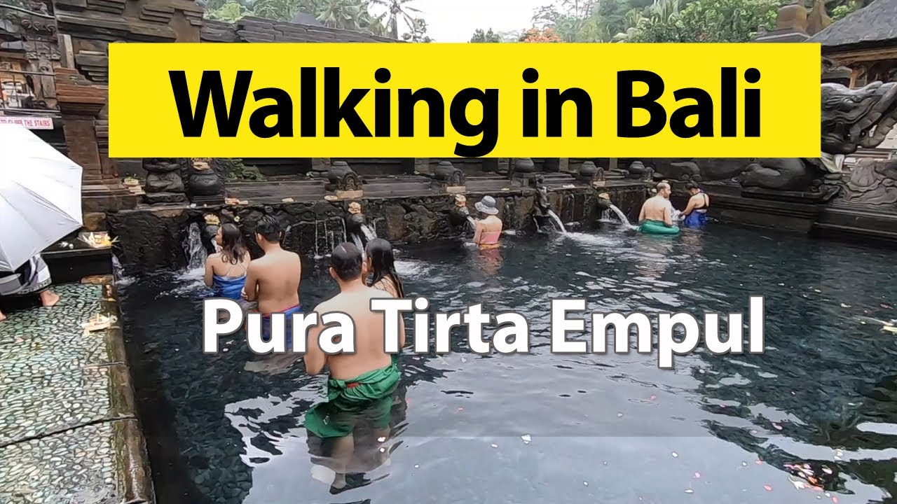 Pura Tirta Empul Temple Ubud, Bali Walking Tour | Holy Water Hindu Temple