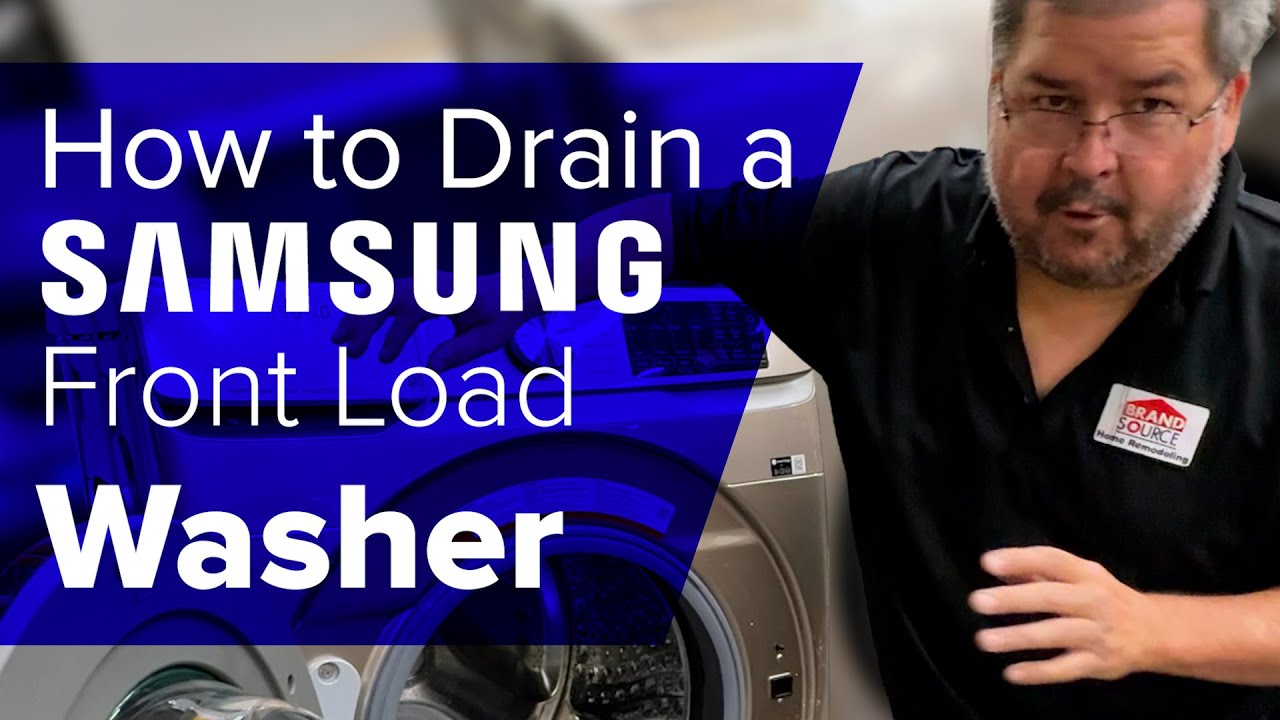 Как вручную слить воду из стиральной машины Samsung с фронтальной загрузкой