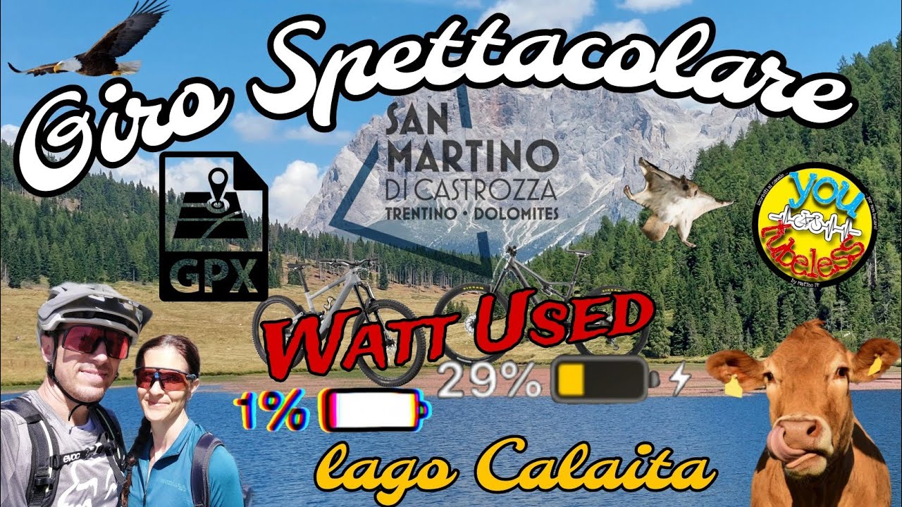 ‼️GIRO SPETTACOLARE‼️facile anello di 66km in e-Bike 🐿 da Imer a San Martino🌲 With Watt Test Used 🪫🔋