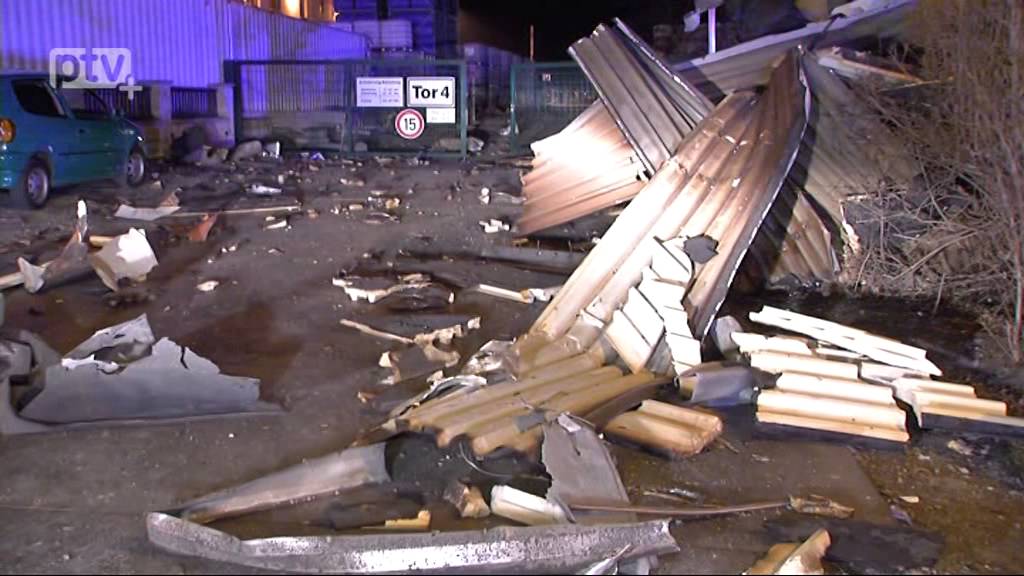 Explosion in Chemiefabrik Pirna Neundorf