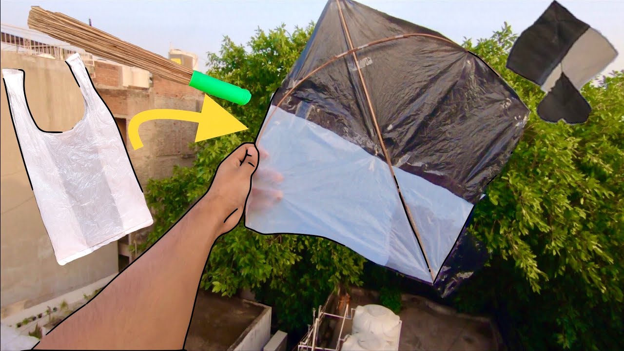 How To Make Kite Plastic kite Kite fighting kite flying