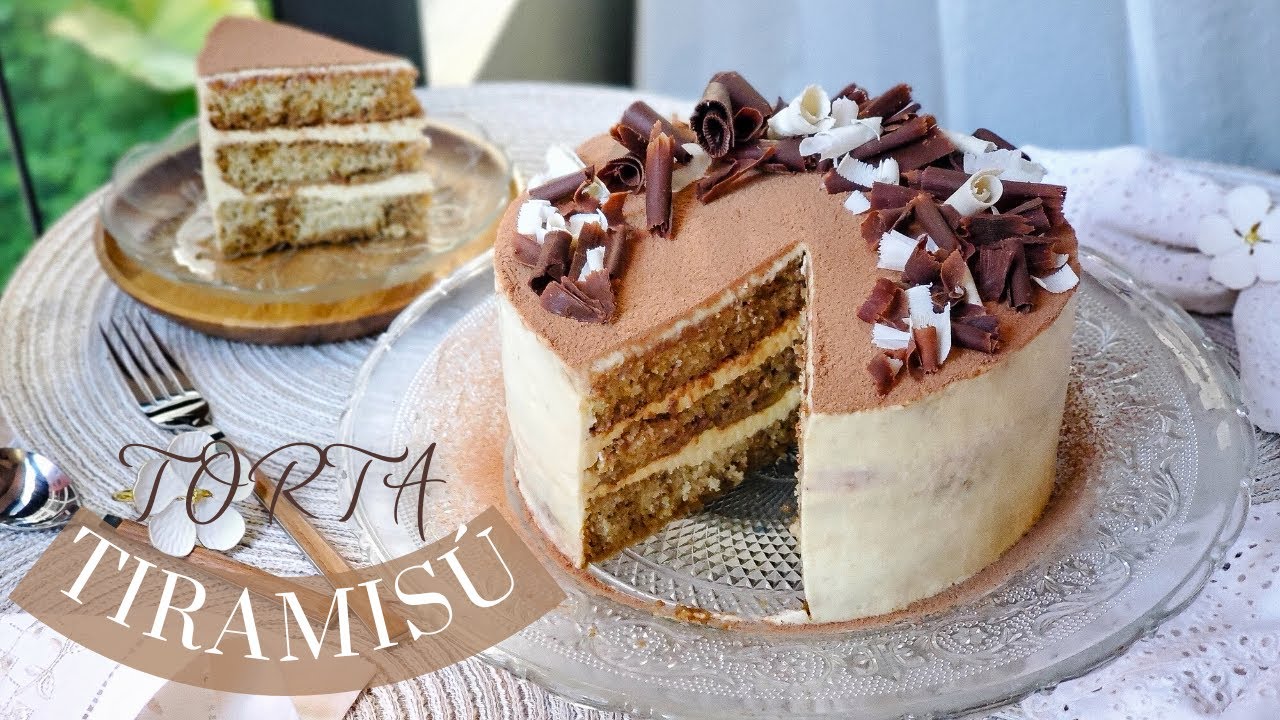 TORTA TIRAMISU receta fácil |Bizcocho de CAFÉ esponjoso, crema zabaione con MASCARPONE o QUESO CREMA