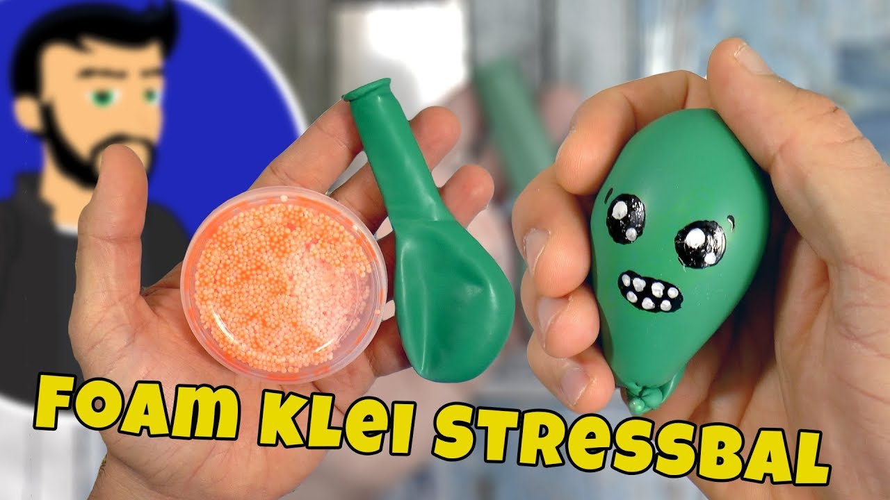 Foam klei Halloween stressbal! Met hulp van Juf Jannie.