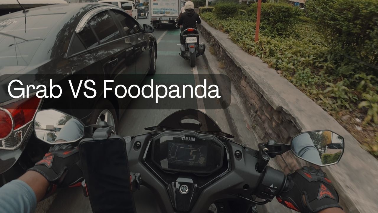 Grab vs foodpanda | Food Delivery in the Philippines | Expat Motovlog