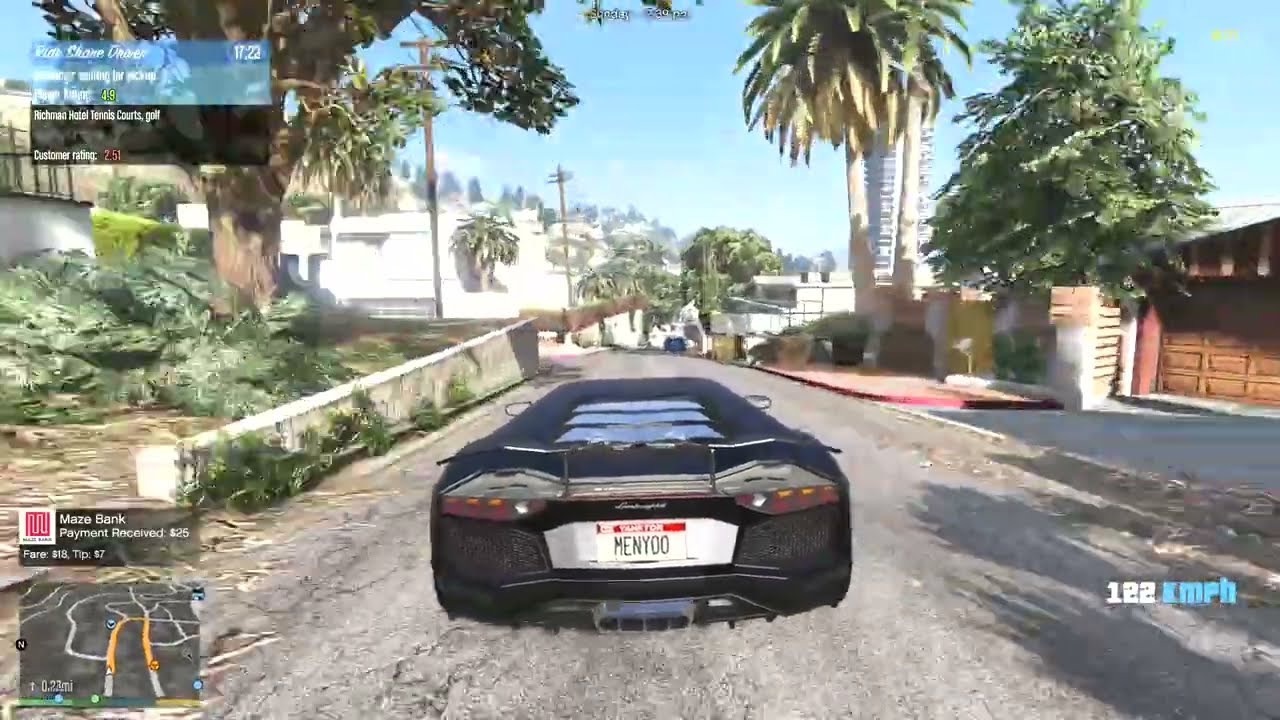 Grand Theft Auto V | Aggressive gameplay | Lamborghini Aventador | PART 2