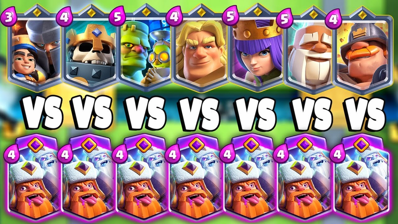 EVOLVED LUMBERJACK VS ALL CHAMPIONS - Clash Royale Challenge