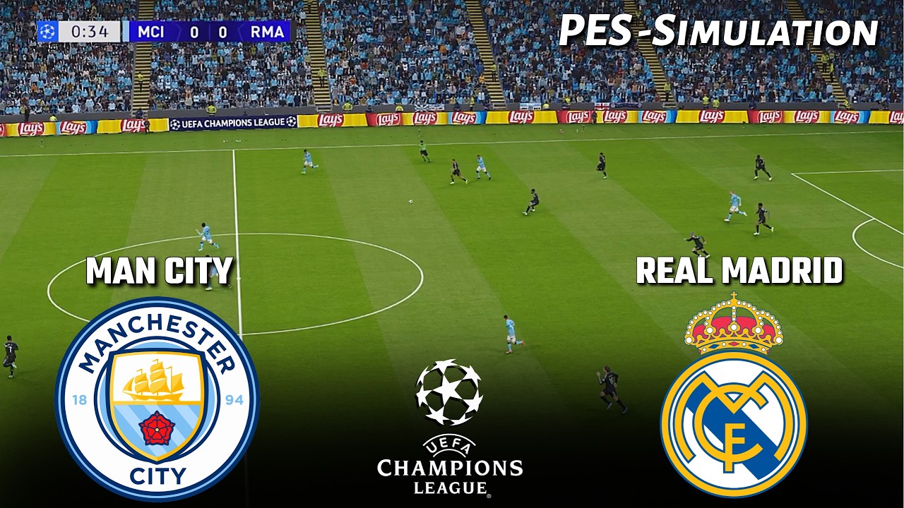 Manchester City vs Real Madrid | UEFA Champions League || PES 21 Simulation