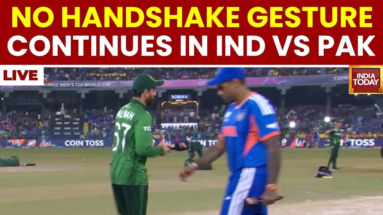 India Vs Pakistan LIVE Match News | No Handshake Drama Between India, Pakistan | T20 WC Live