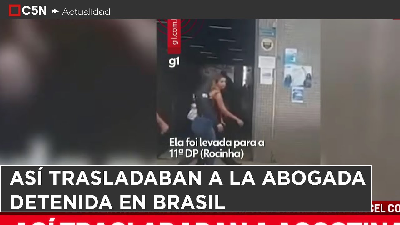 Así TRASLADABAN a una COMISARIA a la ABOGADA DETENIDA en BRASIL