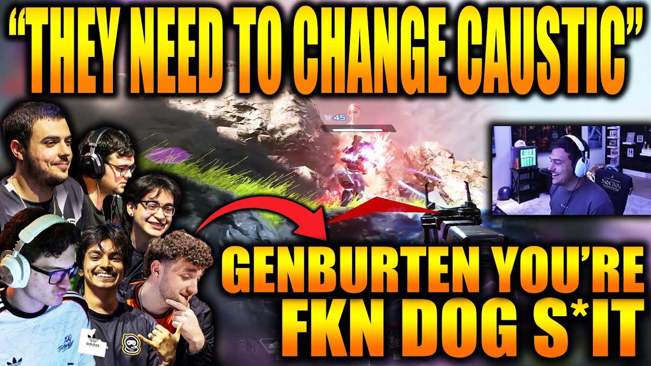 Sikezz crashing out on Genburten in PL Scrims! Devs need to change the CAUSTIC buff before champs!