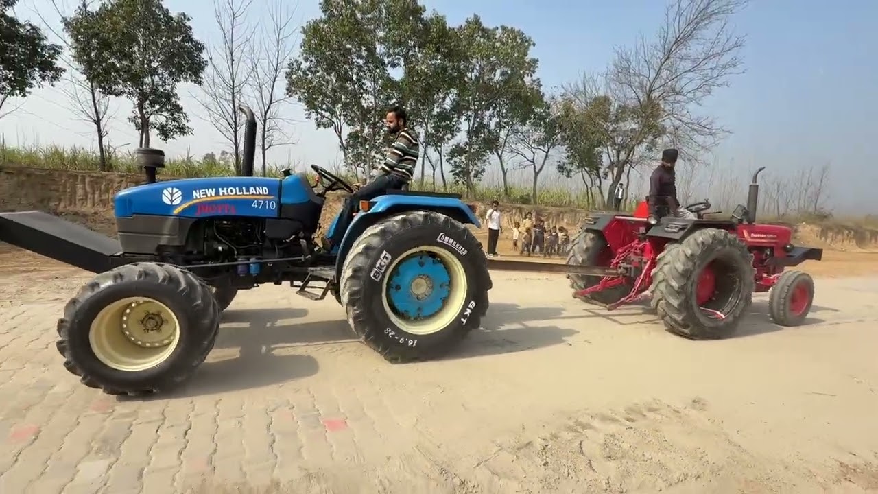  आज फिर Mahindra haoo 585 और new holland jhotte की टोचन करा दी 