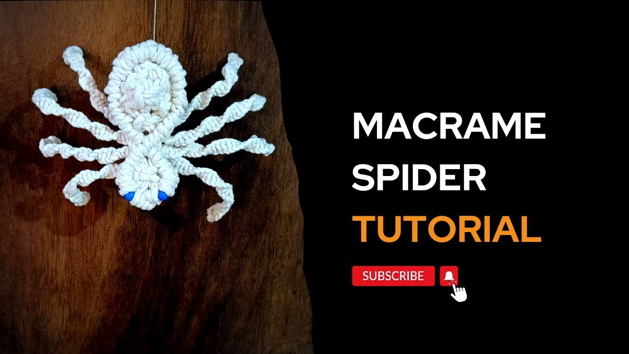 Macrame halloween spider 🕷️|| macrame halloween #youtube #new